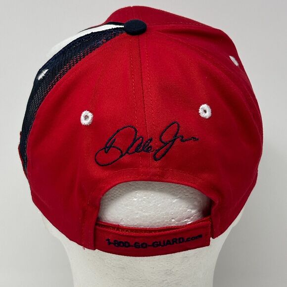Dale Earnhardt Jr NASCAR Hat Baseball Cap National Guard Motorsports 6 Panel Red - Picture 3 of 9